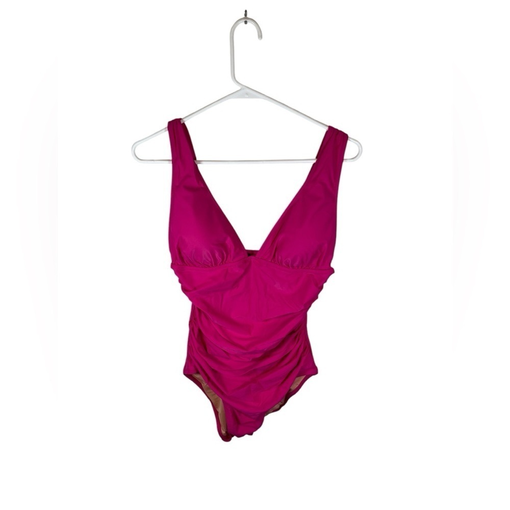 J.Crew Vibrant Pink One-Piece Swimsuit size 10